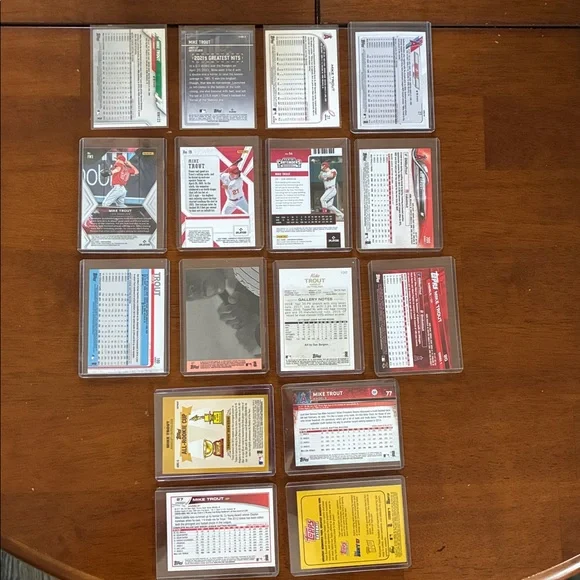 16 Card Mike Trout Lot - Picture 2 of 8